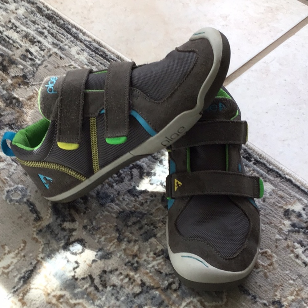 Plae Kids Shoes - Gray and Green